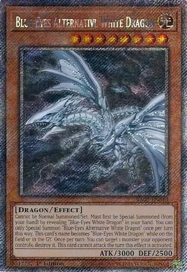 Blue-Eyes Alternative White Dragon [Platinum Secret Rare] RA02-EN010
