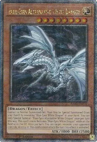 Blue-Eyes Alternative White Dragon [Quarter Century Secret Rare] RA02-EN010