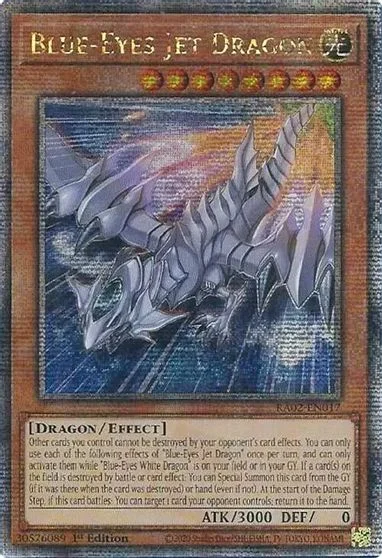 Blue-Eyes Jet Dragon [Quarter Century Secret Rare] RA02-EN017