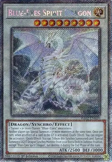 Blue-Eyes Spirit Dragon [Platinum Secret Rare] RA02-EN030