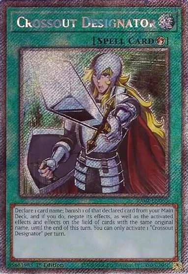 Crossout Designator [Platinum Secret Rare] RA02-EN063
