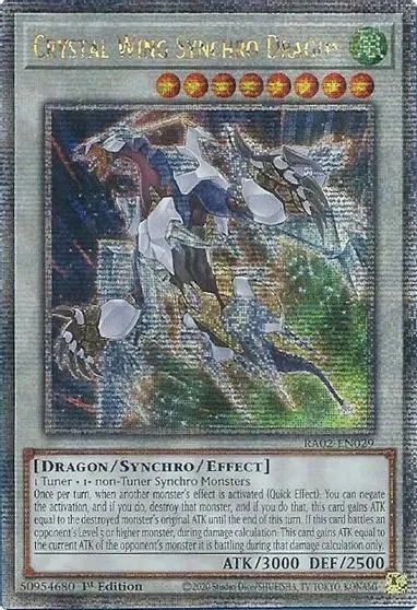 Crystal Wing Synchro Dragon [Quarter Century Secret Rare] RA02-EN029