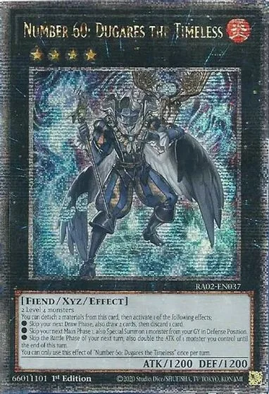 Number 60: Dugares the Timeless [Quarter Century Secret Rare] RA02-EN037