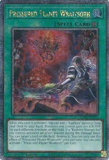 Pressured Planet Wraitsoth [Quarter Century Secret Rare] RA02-EN073