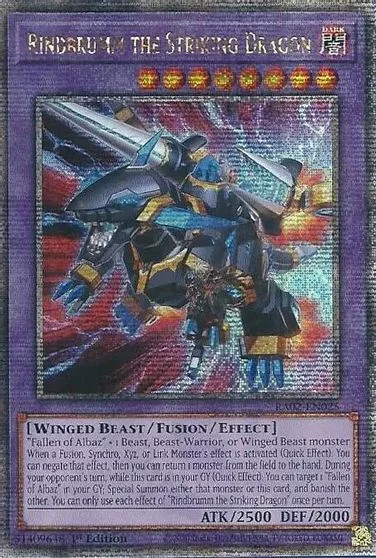 Rindbrumm the Striking Dragon [Quarter Century Secret Rare] RA02-EN025