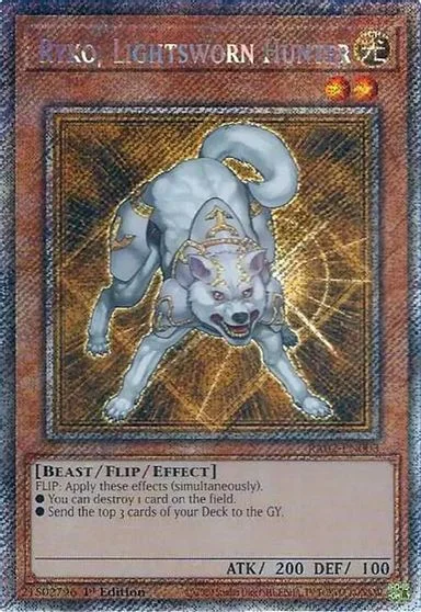 Ryko, Lightsworn Hunter [Platinum Secret Rare] RA02-EN003