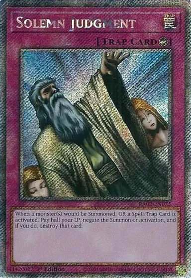 Solemn Judgment [Platinum Secret Rare] RA02-EN075