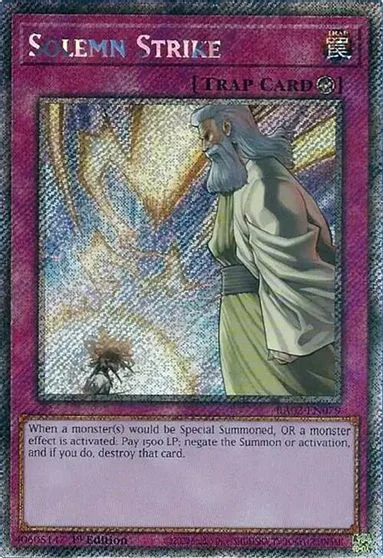 Solemn Strike [Platinum Secret Rare] RA02-EN079