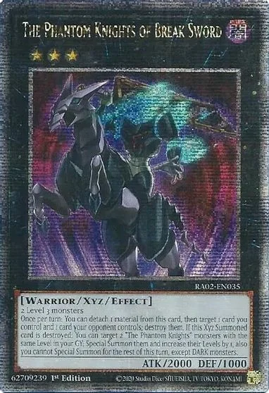 The Phantom Knights of Break Sword [Quarter Century Secret Rare] RA02-EN035