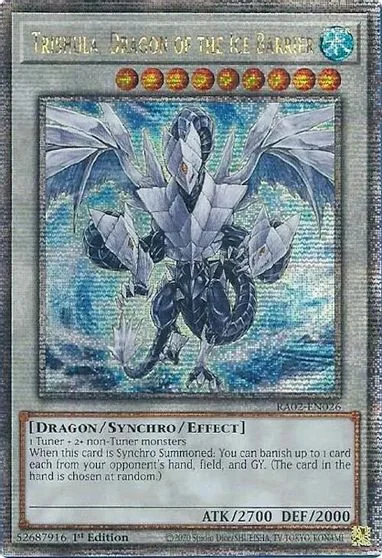 Trishula, Dragon of the Ice Barrier [Quarter Century Secret Rare] RA02-EN026