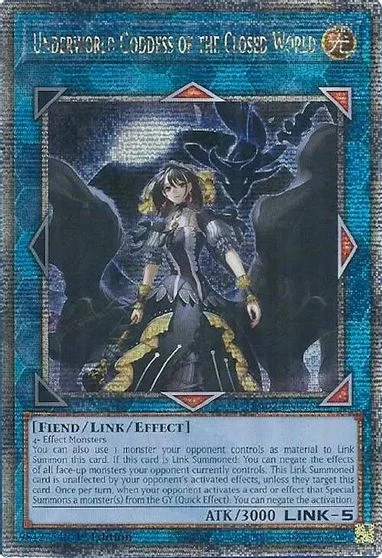 Underworld Goddess of the Closed World [Quarter Century Secret Rare] RA02-EN045