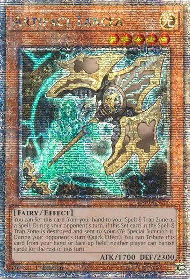 Artifact Lancea [Quarter Century Secret Rare] RA01-EN006