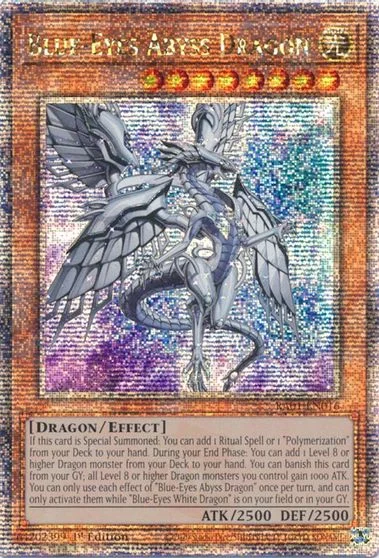 Blue-Eyes Abyss Dragon [Quarter Century Secret Rare] RA01-EN016