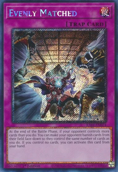 Evenly Matched [Platinum Secret Rare] RA01-EN074