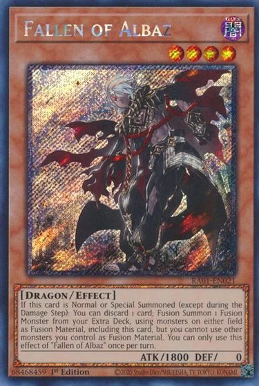 Fallen of Albaz [Platinum Secret Rare] RA01-EN021