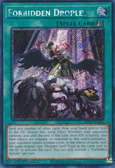 Forbidden Droplet [Platinum Secret Rare] RA01-EN064