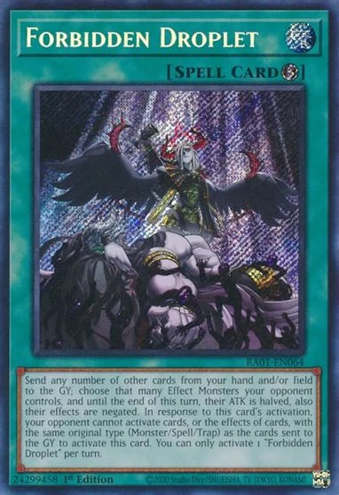 Forbidden Droplet [Secret Rare] RA01-EN064