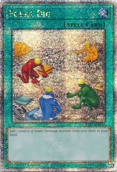 Fossil Dig [Quarter Century Secret Rare] RA01-EN053