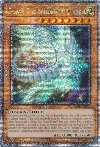 Galaxy-Eyes Afterglow Dragon [Quarter Century Secret Rare] RA01-EN017
