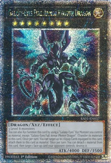 Galaxy-Eyes Full Armor Photon Dragon [Quarter Century Secret Rare] RA01-EN037