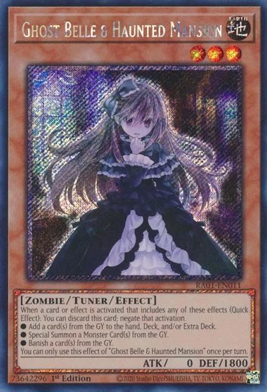 Ghost Belle & Haunted Mansion [Platinum Secret Rare] RA01-EN011