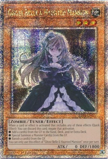 Ghost Belle & Haunted Mansion [Quarter Century Secret Rare] RA01-EN011