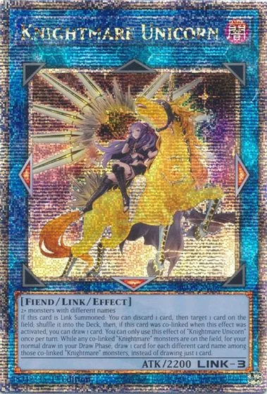 Knightmare Unicorn [Quarter Century Secret Rare] RA01-EN043