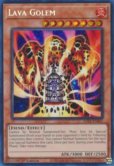 Lava Golem [Secret Rare] RA01-EN001