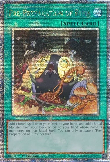 Pre-Preparation of Rites [Quarter Century Secret Rare] RA01-EN055