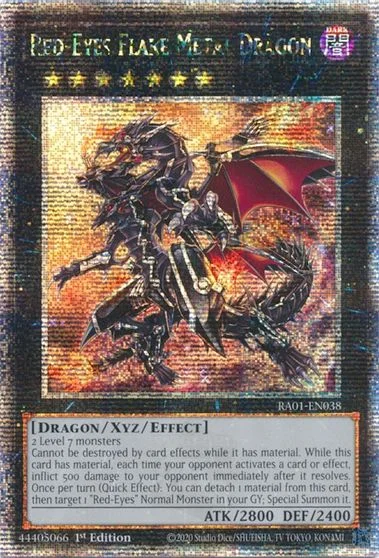 Red-Eyes Flare Metal Dragon [Quarter Century Secret Rare] RA01-EN038