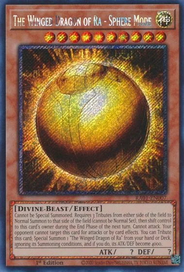 The Winged Dragon of Ra - Sphere Mode [Platinum Secret Rare] RA01-EN007