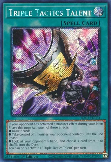 Triple Tactics Talent [Platinum Secret Rare] RA01-EN063