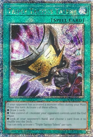 Triple Tactics Talent [Quarter Century Secret Rare] RA01-EN063