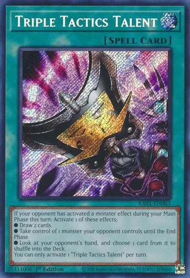 Triple Tactics Talent [Secret Rare] RA01-EN063