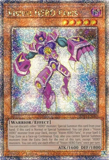 Vision HERO Faris [Quarter Century Secret Rare] RA01-EN004