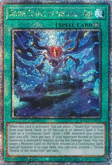 Divine Temple of the Snake-Eye [Quarter Century Secret Rare] AGOV-EN056
