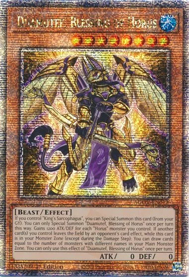 Duamutef, Blessing of Horus [Quarter Century Secret Rare] AGOV-EN012