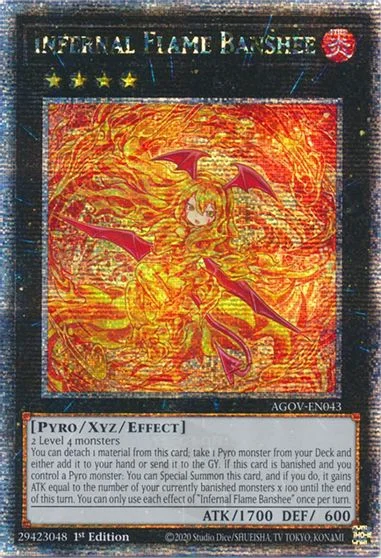 Infernal Flame Banshee [Quarter Century Secret Rare] AGOV-EN043