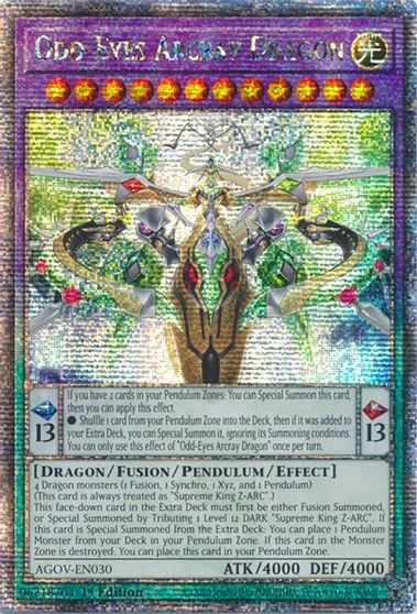 Odd-Eyes Arcray Dragon [Quarter Century Secret Rare] AGOV-EN030