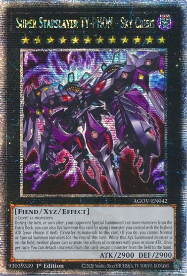 Super Starslayer TY-PHON - Sky Crisis [Quarter Century Secret Rare] AGOV-EN042