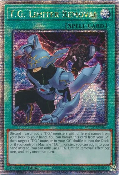 T.G. Limiter Removal [Quarter Century Secret Rare] AGOV-EN049