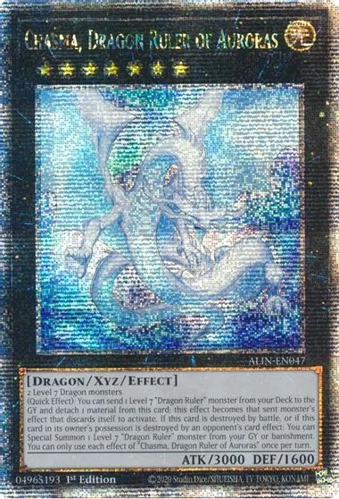 Chasma, Dragon Ruler of Auroras [Quarter Century Secret Rare] ALIN-EN047