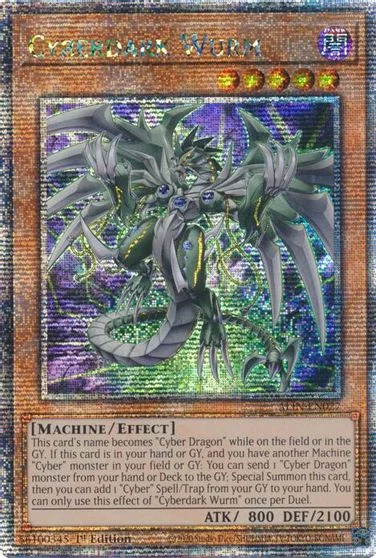 Cyberdark Wurm [Quarter Century Secret Rare] ALIN-EN027
