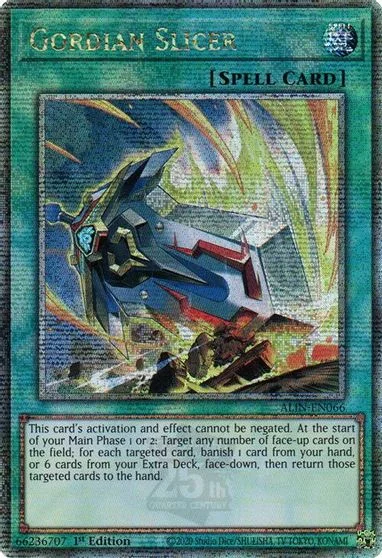 Gordian Slicer [Quarter Century Secret Rare] ALIN-EN066