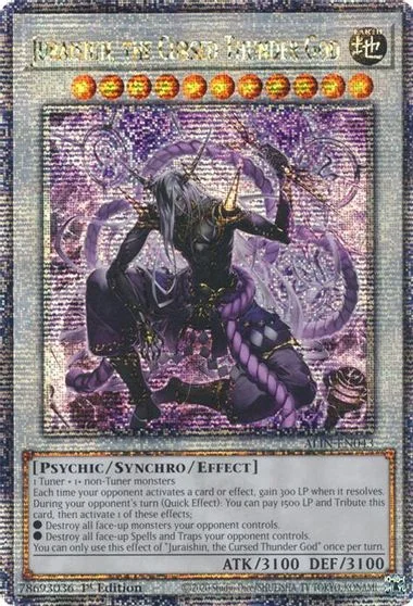 Juraishin, the Cursed Thunder God [Quarter Century Secret Rare] ALIN-EN043