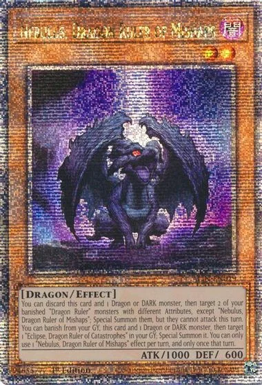 Nebulus, Dragon Ruler of Mishaps [Quarter Century Secret Rare] ALIN-EN019