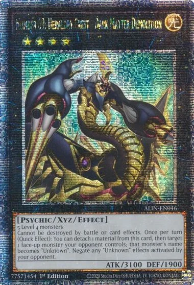 Number 69: Heraldry Crest - Dark Matter Demolition [Quarter Century Secret Rare] ALIN-EN046