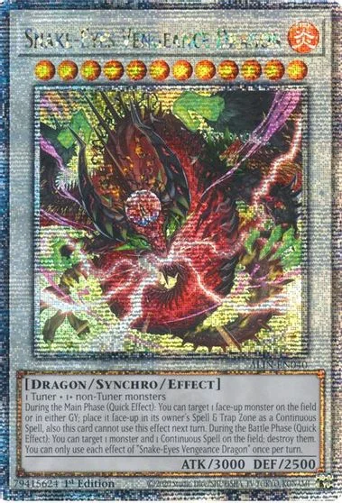 Snake-Eyes Vengeance Dragon [Quarter Century Secret Rare] ALIN-EN040