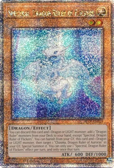 Spectral, Dragon Ruler of Flickers [Quarter Century Secret Rare] ALIN-EN018