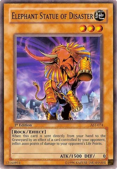 Elephant Statue of Disaster [1st Edition] AST-074